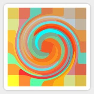 Circle Abstract color pattern Sticker